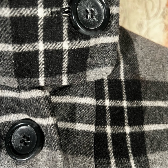 BKE 3/4 (adjustable) Sleeve Plaid Wool Blend Jacket - Picture 4 of 6